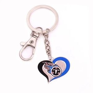 NFL Heart Keychain Titans